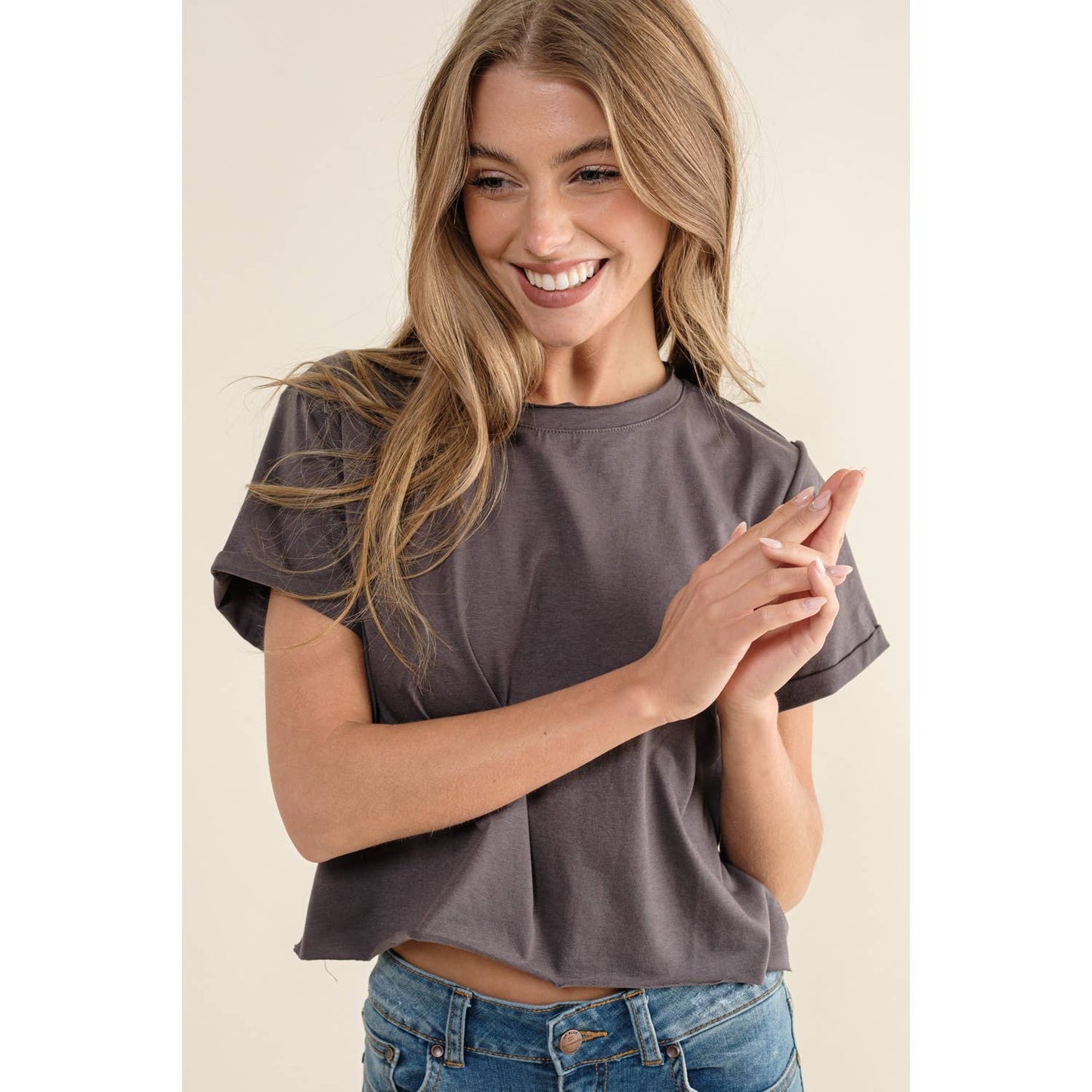 Rough Edge Crop Tee